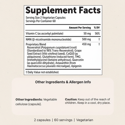 NadiCore NMN Ultimate Complex (60 Capsules)